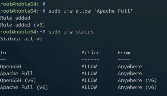 configuración ufw