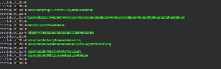 Añadir usuario y grupo de Metabase
