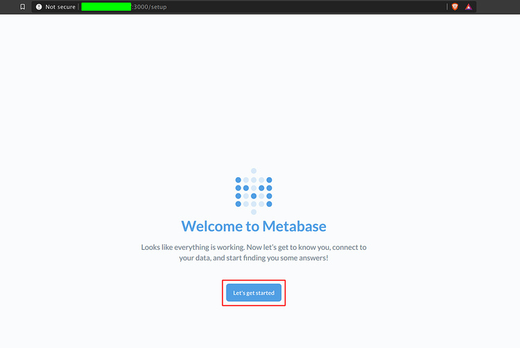 Metabase login