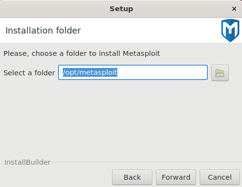 Carpeta de instalación