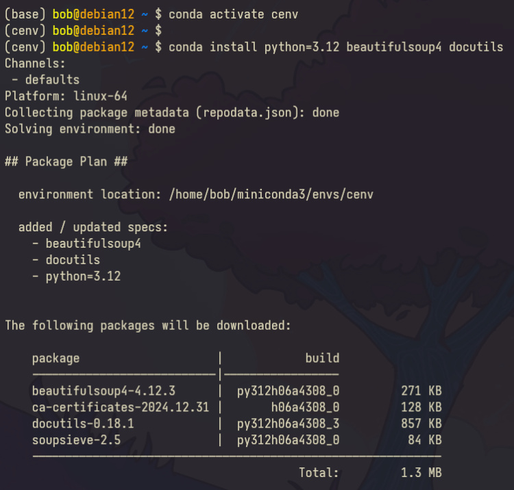 activar e instalar paquetes