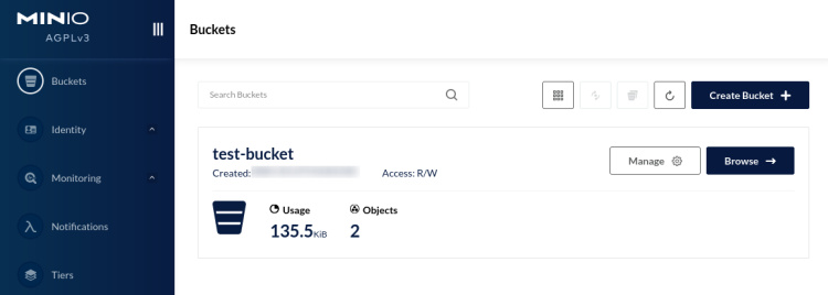 listar archivos en bucket