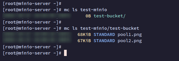 listar cubo y archivos