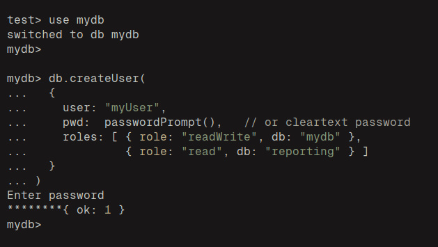 crear nuevo usuario y base de datos