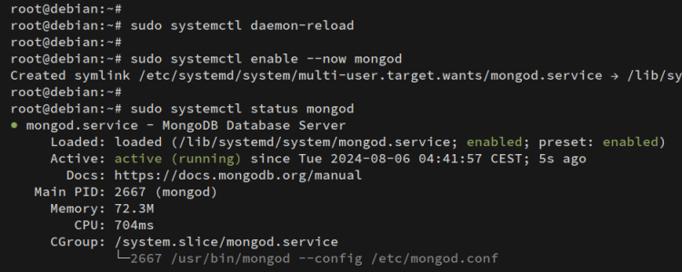 comprobar mongodb