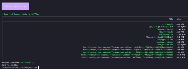 archivos estáticos generados