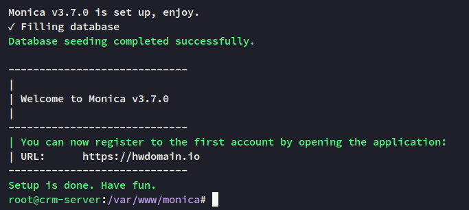 base de datos migrada