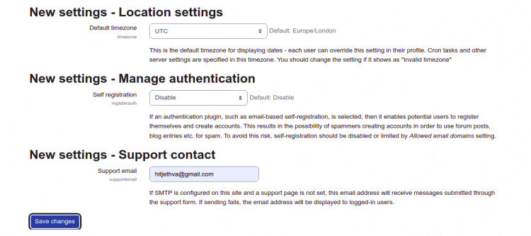 Ubicación y zona horaria