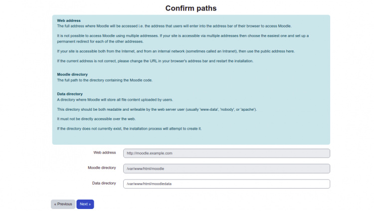 Ruta de instalación