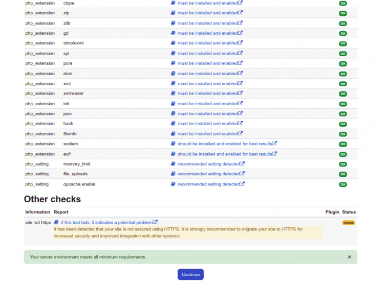 Comprobación de la instalación