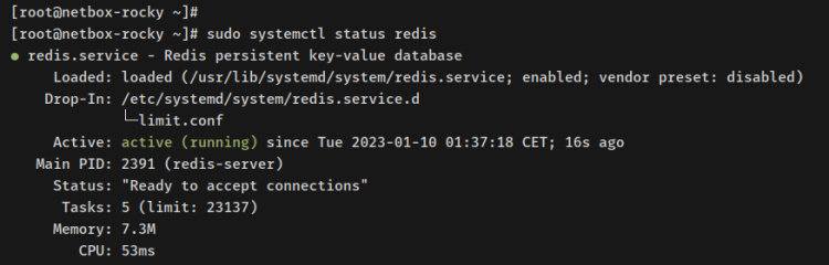 verificar redis