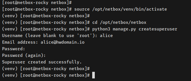cretae admin usuario