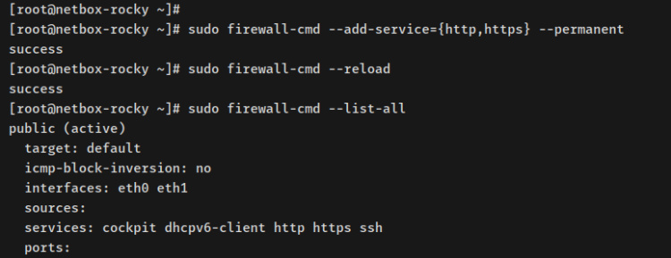 configurar firewalld