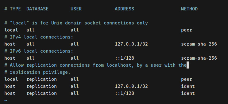 configuración autentificación