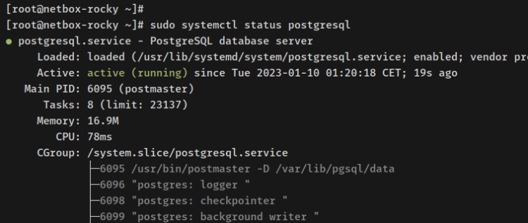 verificar postgresql