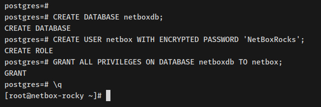 crear base de datos y usuario