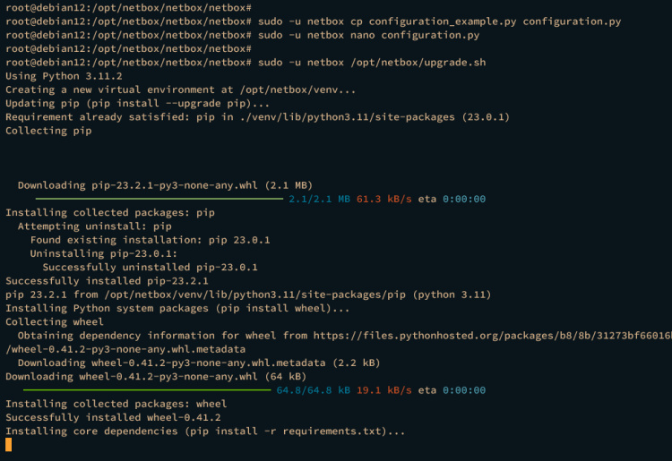 instalación de netbox