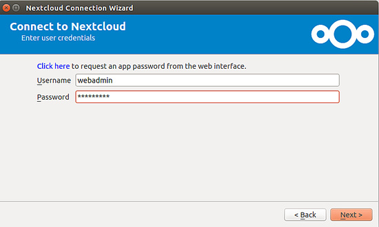 Conéctate a NextCloud