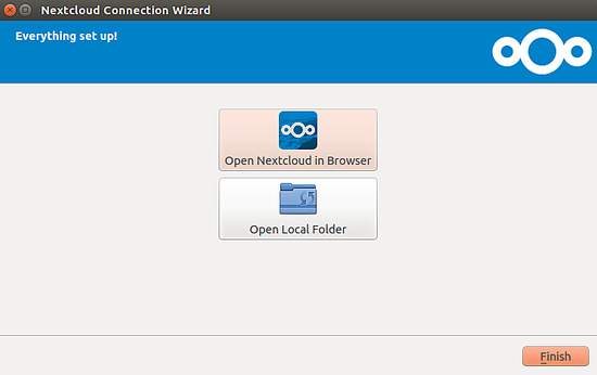 Abre NextCloud en el navegador