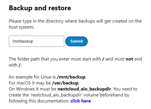 Crear copia de seguridad de Nextcloud