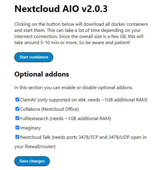 Instalación de Nextcloud Addons