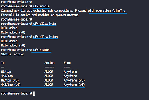 Configurar el cortafuegos UFW