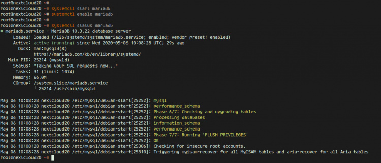 Instalar el servidor MariaDB