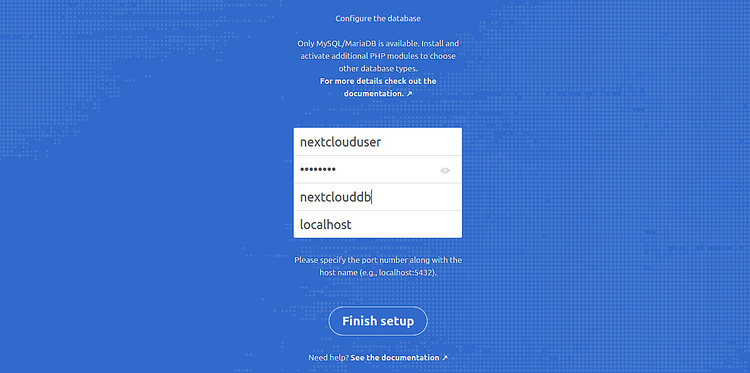 Configurar la base de datos