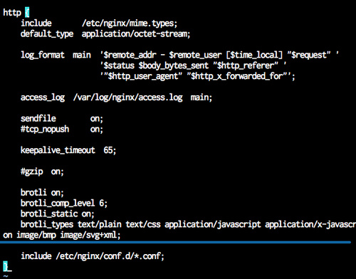 Configuración de Nginx