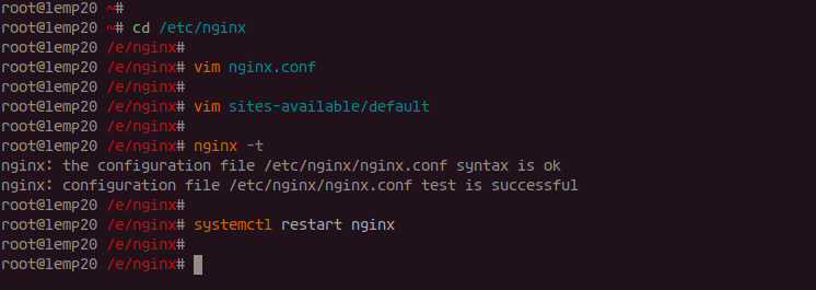 Configurar Nginx y PHP-FPM