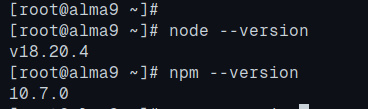 comprobar nodejs npm