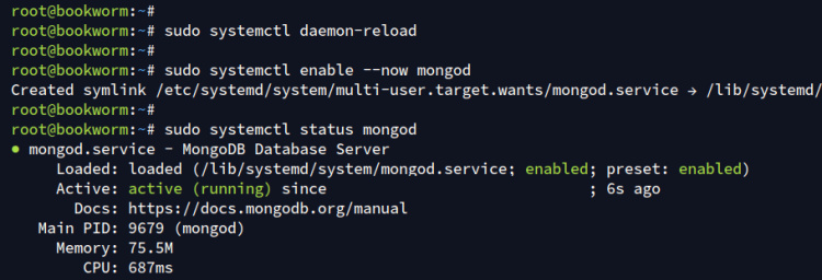 comprobar mongodb