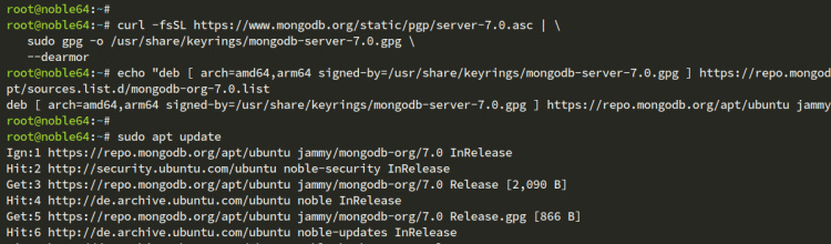 añadir repo mongodb
