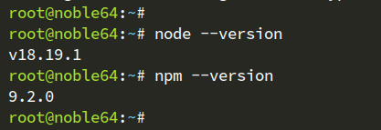 comprobar nodejs