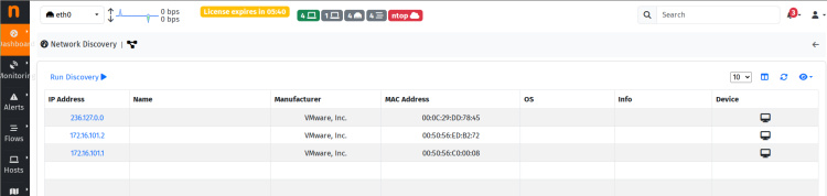 descubrimiento de la red