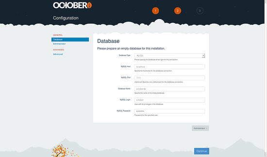 Configuración de la base de datos