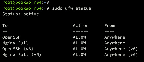 verificar ufw