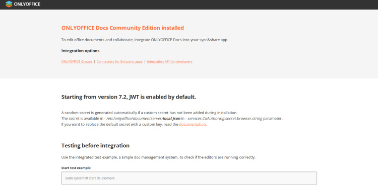 sólooffice docs instalado