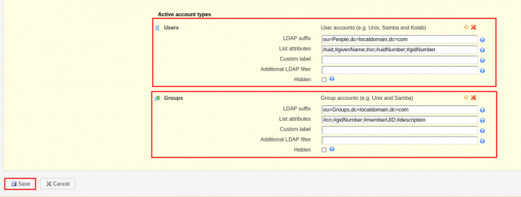 configurar grupo por defecto