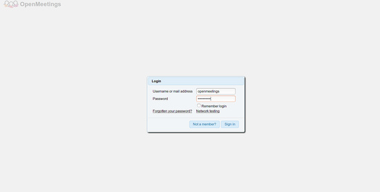 Acceder a OpenMeetings