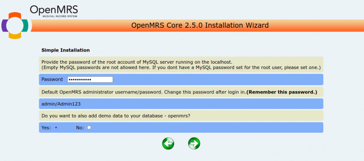 Establecer una contraseña