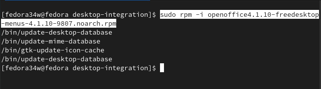 Instalación de los menús de freedesktop