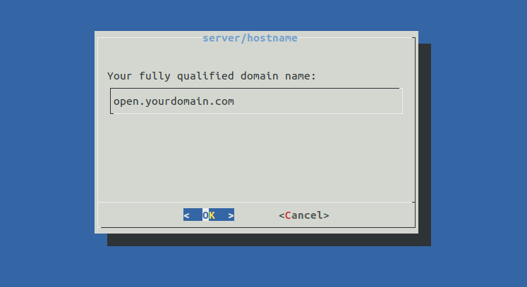 Nombre de dominio del sistema