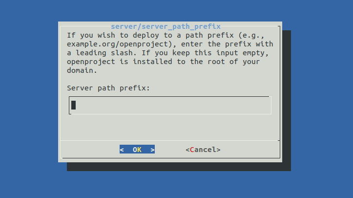 Prefijo de la ruta del servidor