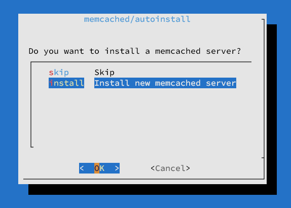 instalar memcached