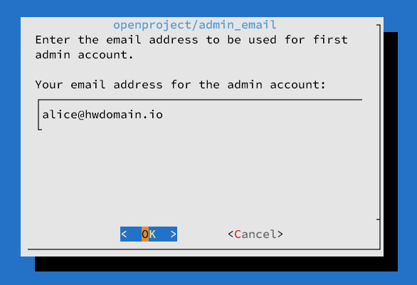 correo electrónico del administrador