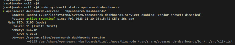 verificar los cuadros de mando de opensearch
