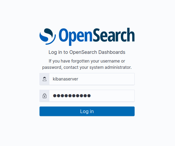 opensearch login