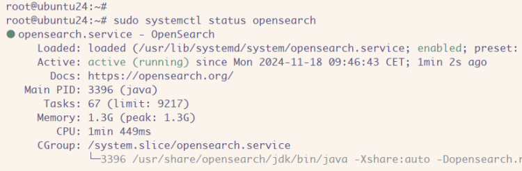 comprobar opensearch