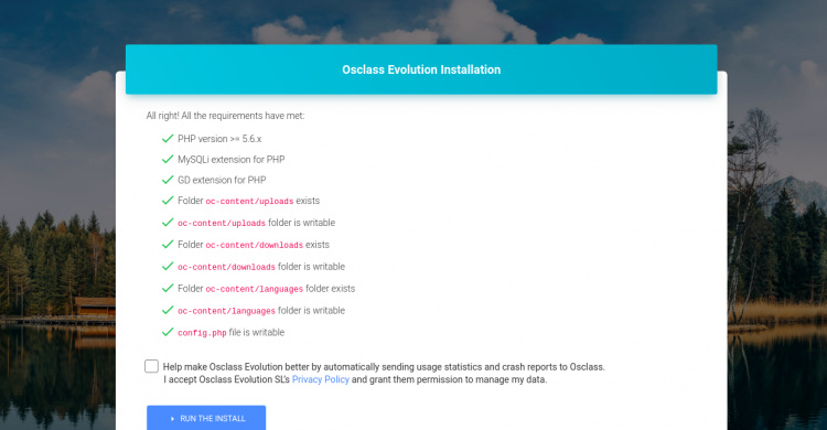 Comprobación de los requisitos